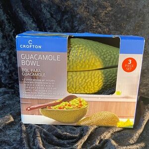 Crofton Green Avocado Guacamole Serving Set - 3 Piece